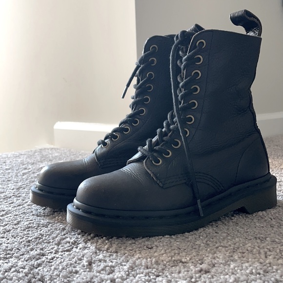 Dr. Martens Shoes - Dr. Martens Black Lace Up Boots 23155, Women's 6 M